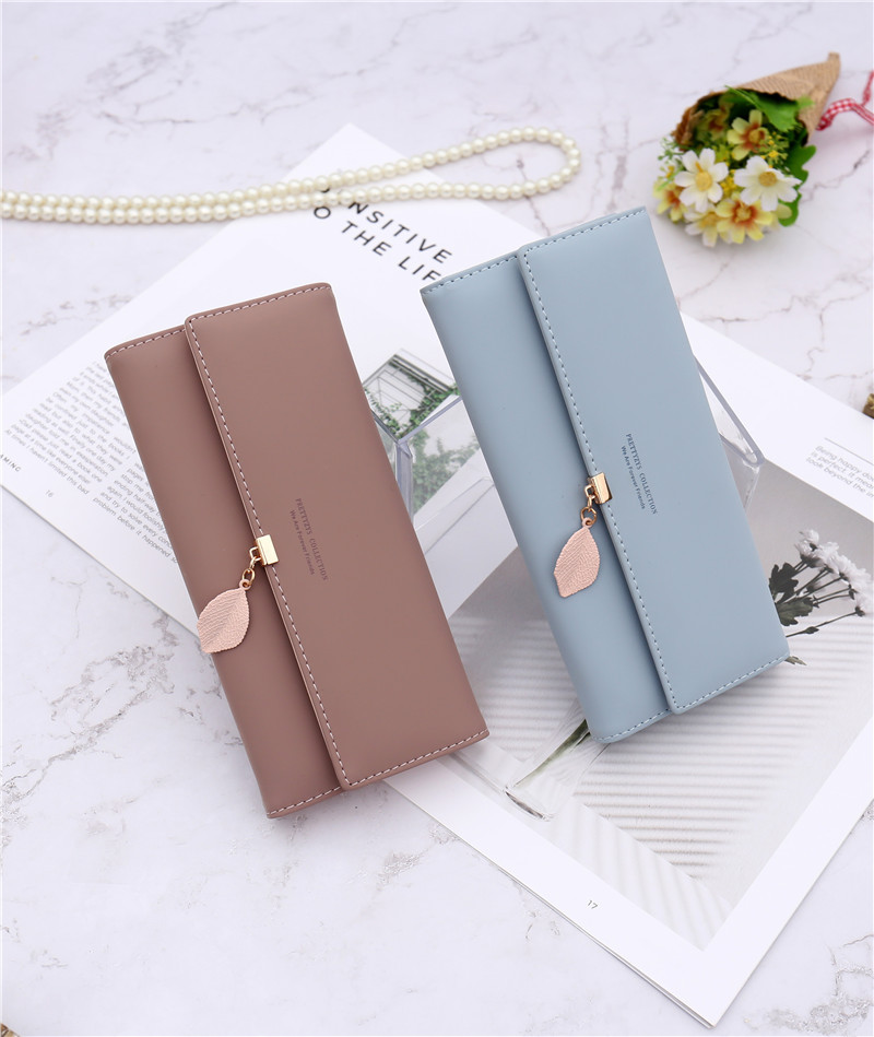 Women's Solid Color Pu Leather Zipper Wallets display picture 3