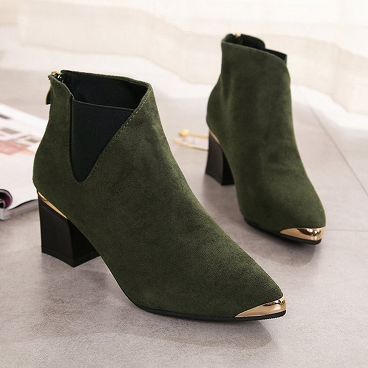 Bottes femme en Daim - Ref 3354981 Image 4