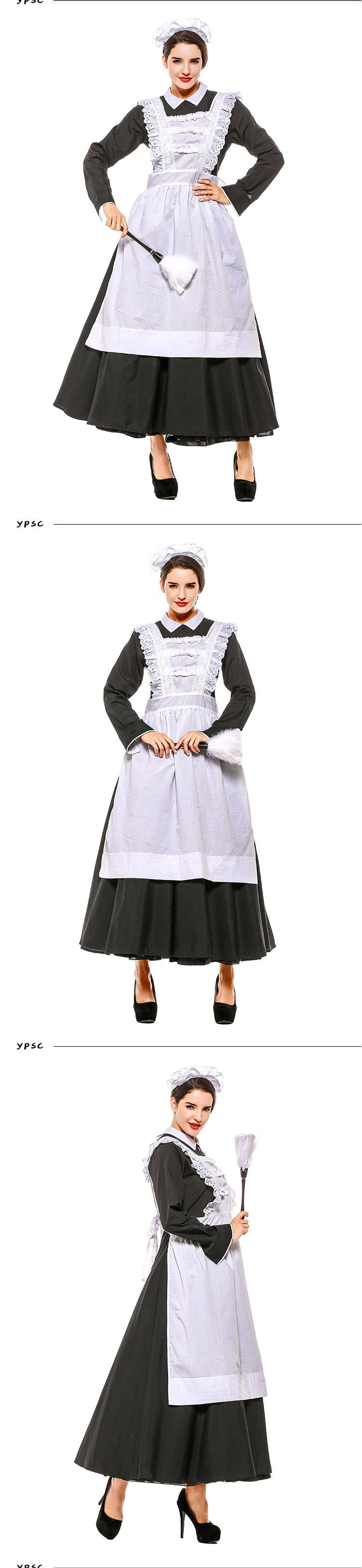 Halloween cosplay French manor maid dress costume nihaostyles wholesale halloween costumes NSPIS82037