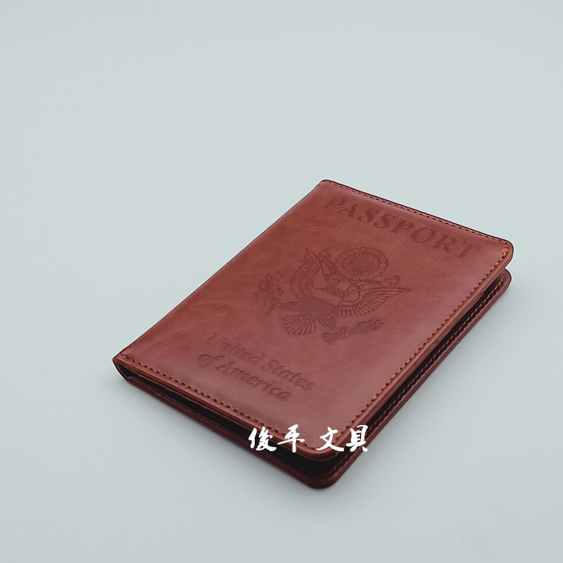 RFID passport cover PU travel passport card holder multifunctional and practical foldable document holder passport