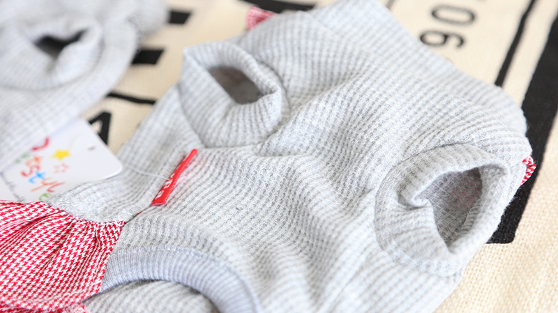 华夫格子学生装