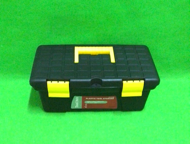 厂家直销加厚储物箱手提配件箱旅行箱双层14寸塑料工具箱子