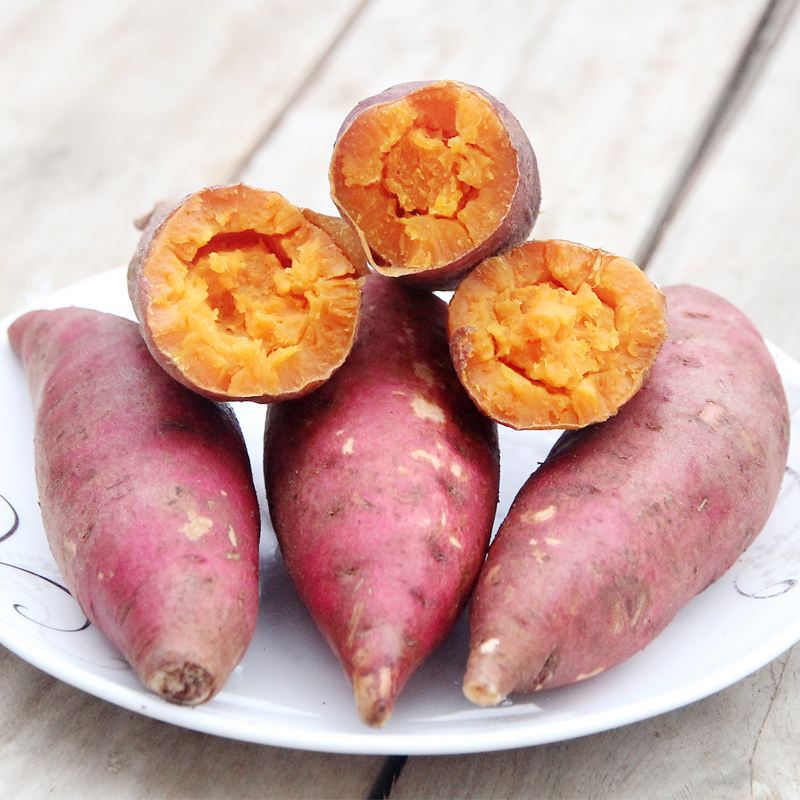 福建六鳌红蜜薯5斤装 西瓜红大叶红薯 非广西 紫薯一件代发招代理|ru