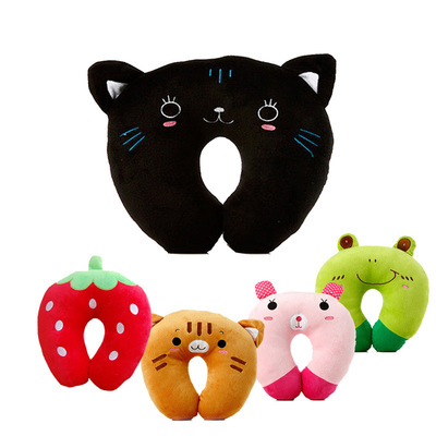 u型枕頭可愛辦公室午睡頸椎U形枕護頸U枕脖枕卡通飛機旅行枕 靠枕
