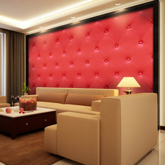 PAG個性3d牆貼電視背景牆歐式客廳仿皮軟包牆貼自粘防水pvc牆紙