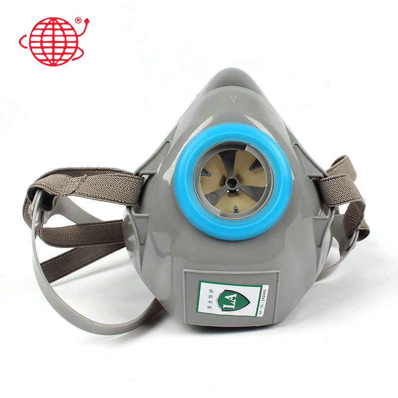 跃丰地球7100防毒半面罩喷漆防毒防尘口罩化工气体农药活性炭面罩