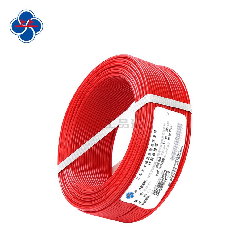 上上电缆 辐照交联聚烯烃绝缘无卤低烟A级阻燃电缆；WDZA-BYJ1.5