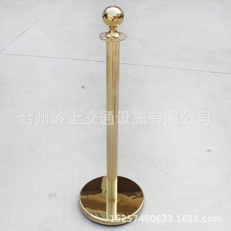 Hotel Mall Oro Negro dorado regalo poste un metro línea aislamiento valla cola valla columna bienvenida columna conserje