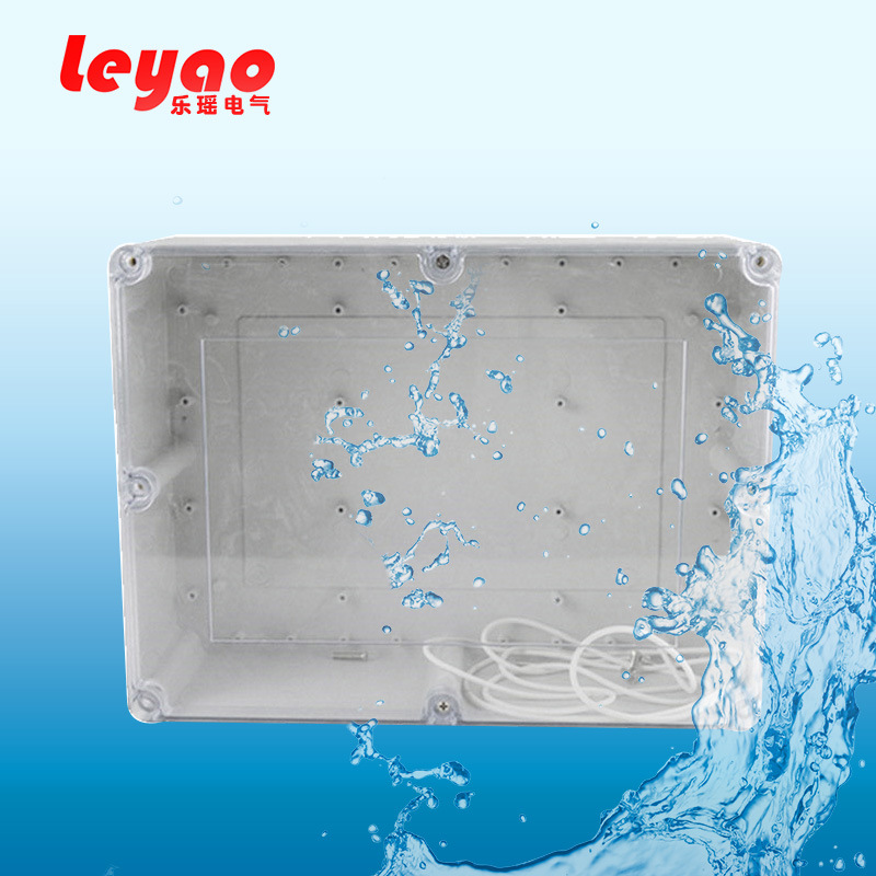 塑料防雨户外电缆盒防水盒透明开关分线盒 LY-F10T  320*240*110