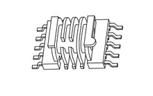 YC-EPC-1309 SMD 5+5 �Ĳ�׃������늸о�Ȧ�����z�Ǽܣ�