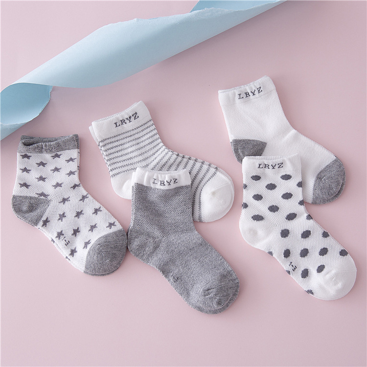 New summer mesh children's socks, spring...