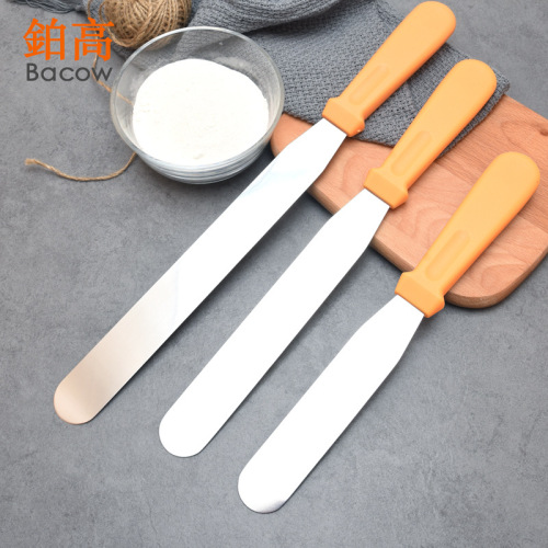 6-inch 8-inch 10-inch Stainless Steel Cream Spatula Baking Utensils DIY Baking Tools Cake Cream Scraper