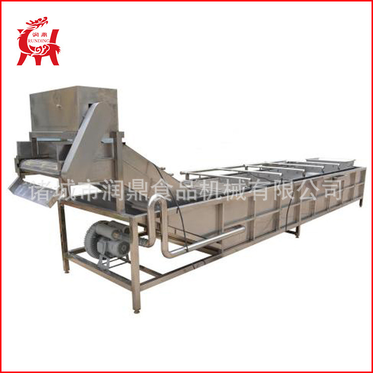 商用自动输送蔬菜清洗机 水果罐头生产线 气泡清洗机生产厂家