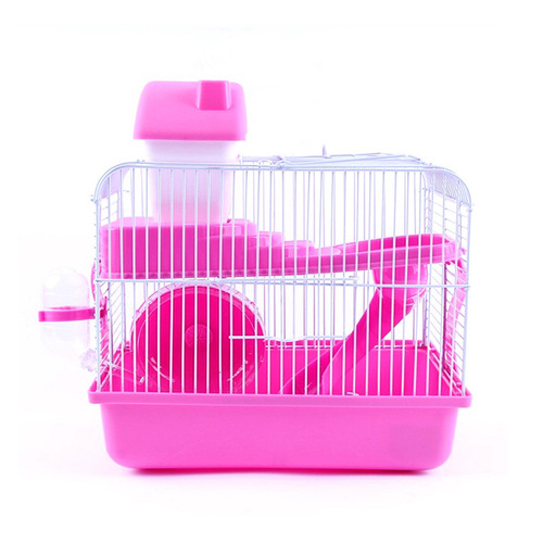 Selling wholesale hamster cage supplies, large castle hamster cage supplies, two-layer hamster cage (manufacturer source)
