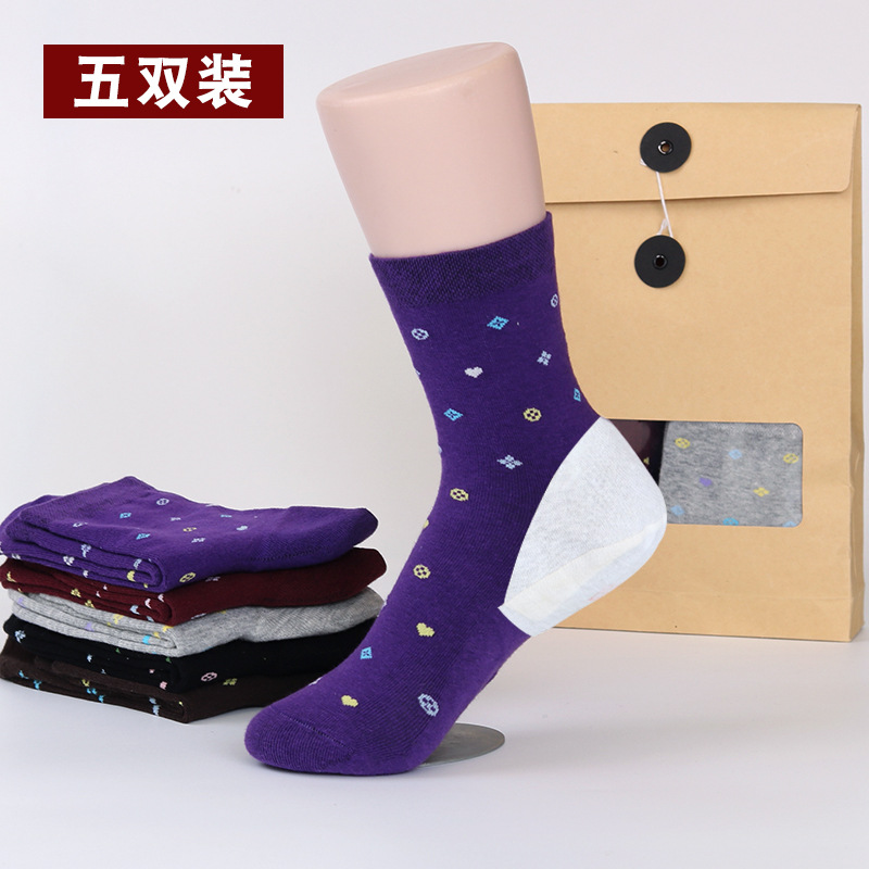 一件代发秋冬新款男女士防裂袜全棉中筒袜子女秋冬全掌足跟防裂袜|ms