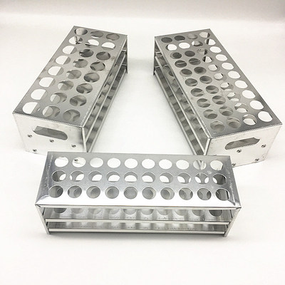 源厂货源品质保障批发价供应试管架铝制试管架直径12.5mm*40孔