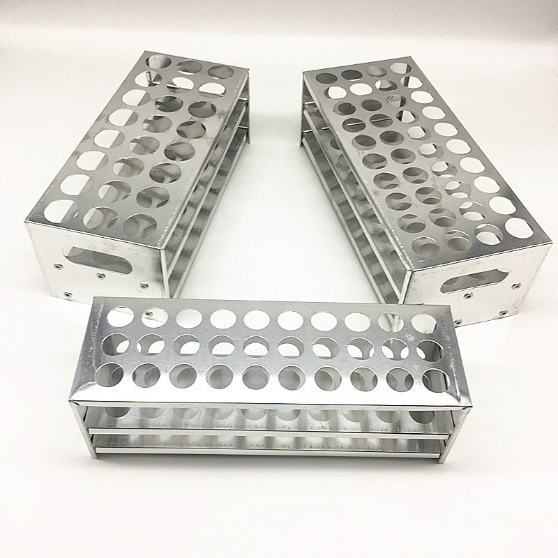 源厂货源品质保障批发价供应试管架铝制试管架直径12.5mm*40孔