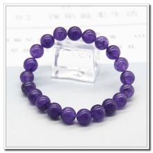 批發天然8MM紫水晶手鏈晶體超通透少棉紫晶手串女士飾品禮物
