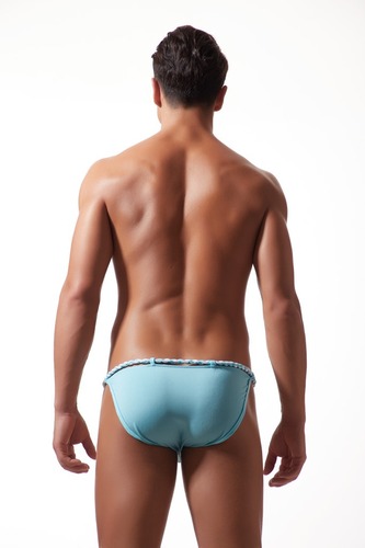 Amazon AliExpress foreign trade cotton men's underwear tied with rope briefs high-cut pants E-037