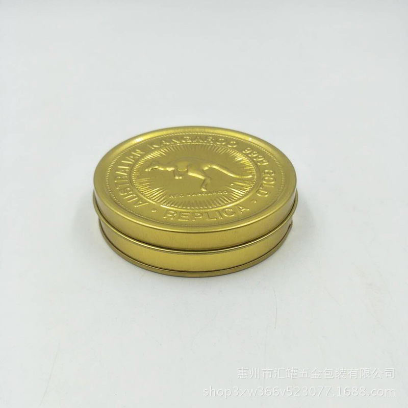 厂家批发零售马口铁激凸圆形锣底茶叶糖果包装铁盒