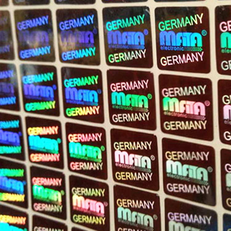 镭射标签二维码贴纸不干胶透明PVC纸特种纸条码防伪条形码