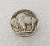 Antique crafts stray silver coin plating buffalo currency commemorative coins foreign silver collection 337#