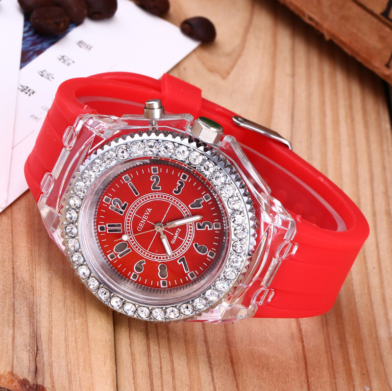 Fashion luminous jelly watch Geneva GENE...