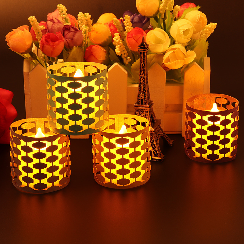 制造浪漫LED蜡烛灯罩围边生日求婚布置创意用品求爱表白神器520