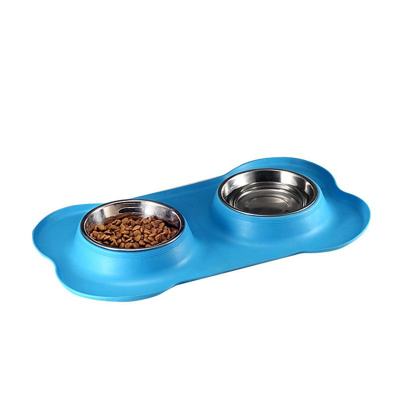 Double Dog Cat Bowls