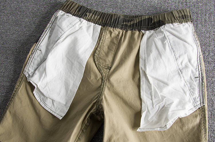 8186 wash personality camouflage tide pure cotton loose waist summer foreign trade original single men's shorts casual pants 25