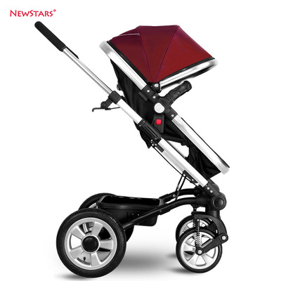 newstars High-end European style Scenery Strollers Shock absorption baby The four round wheelbarrow wholesale