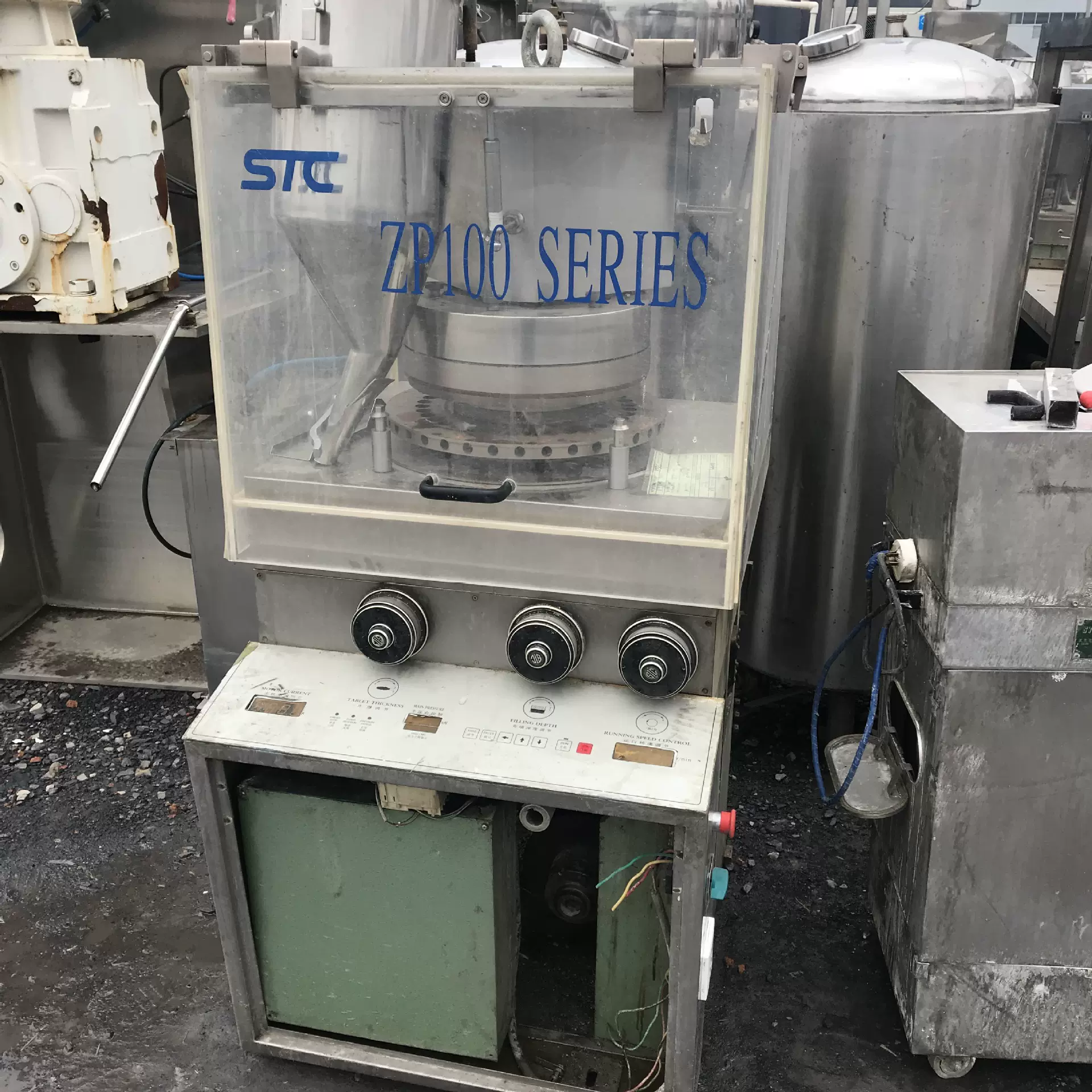 二手高速旋转压片机 二手上海zp100自动旋转连续压片机 异形冲模