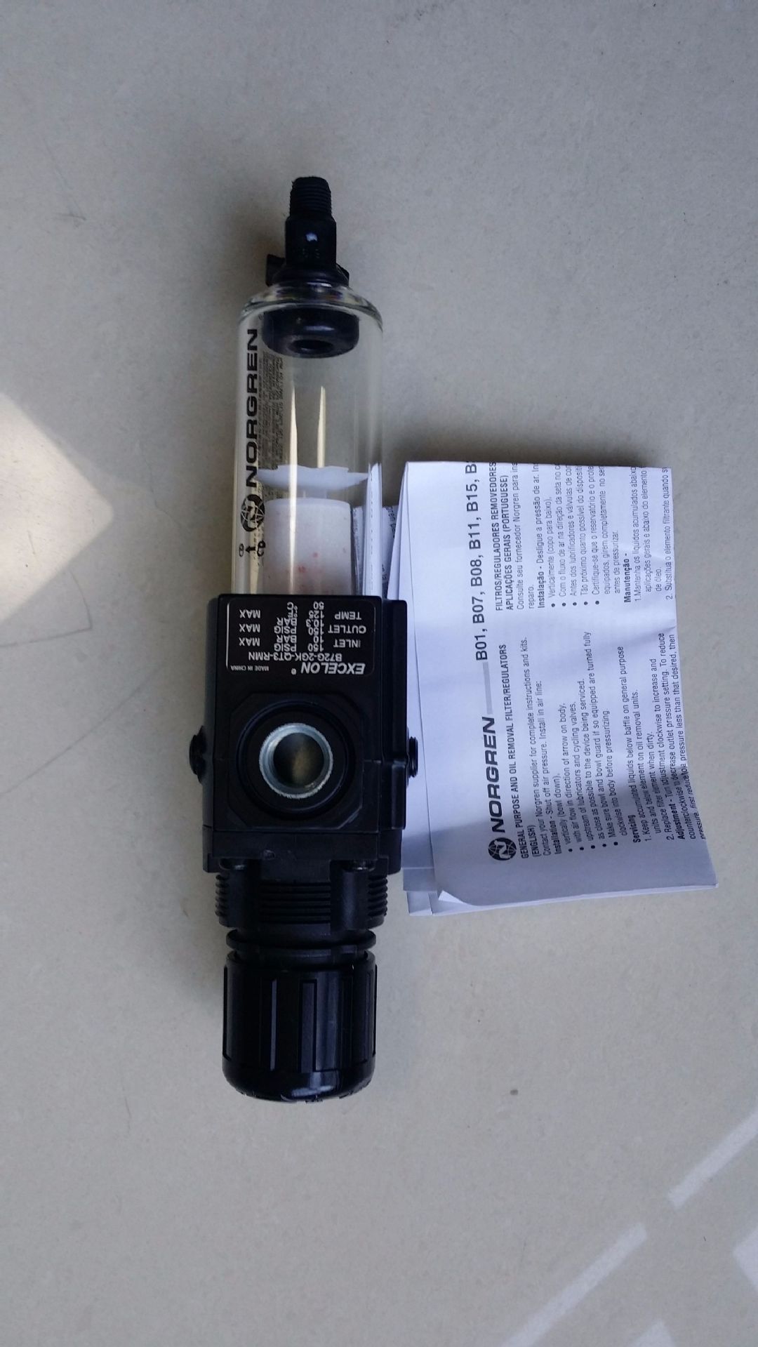 NORGREN诺冠过滤减压阀 B72G-2GK-QT3-RMN 现货