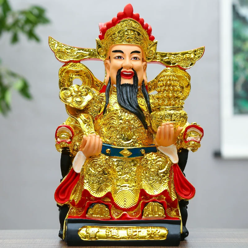 Производитель Янвоу оптом смола Будда статуя бог wealth gods, богов, Hongbao Cai Бог Статуя, посвященная Yuanbao Cai Бог Господь