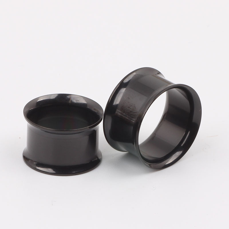 Titanium Steel Stainless Steel Electroplated Black Pulley Auricle Ear Expander Ear Plug 5-25mm detail image 7