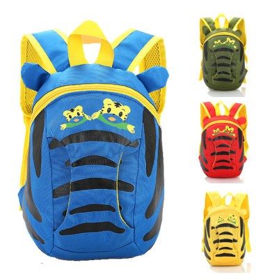 kindergarten baby stripe tiger modelling Children's bags wholesale men and women baby knapsack 1632