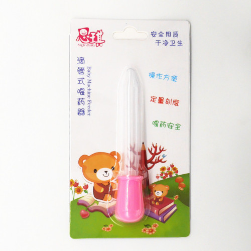 Manufacturer baby dropper type medicine feeder baby anti-choking silicone dropper medicine feeder with scale suction ball dropper 5ml