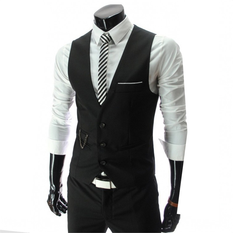 Factory direct long-term goods foreign trade Amazon AliExpress wish men's suit vest leisure slim vest