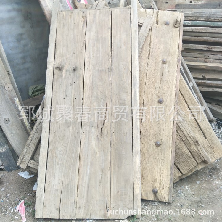 大量出售民间老榆木门板 落地大梁  订做家具 桌面
