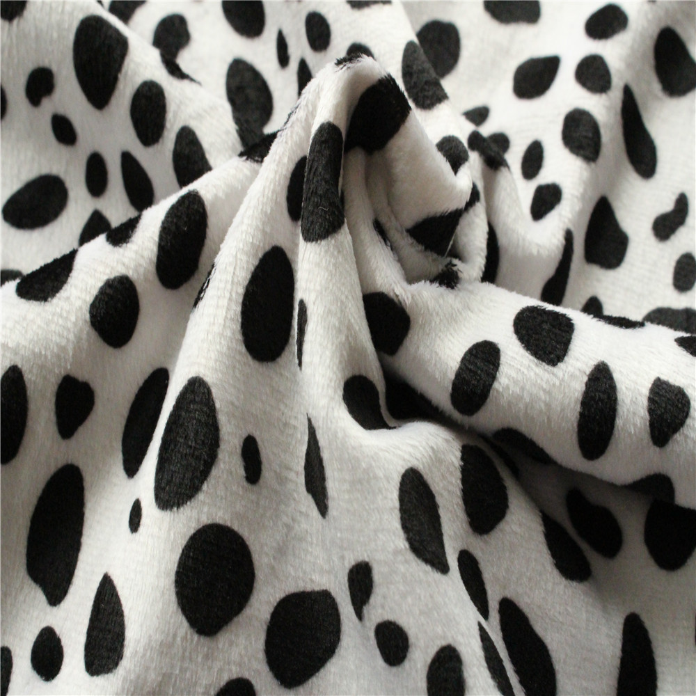 海宁经编印花超柔绒布 床单 玩具 人偶面料 超柔印花素色毛绒