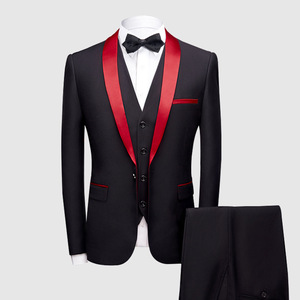 Groom Wedding Suit show host three piece suit