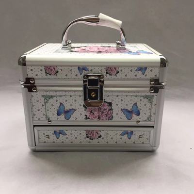 Recently new pattern Manufactor Direct selling Customize aluminium alloy Makeup box cosmetology Salons me Various Leatherwear nail tank