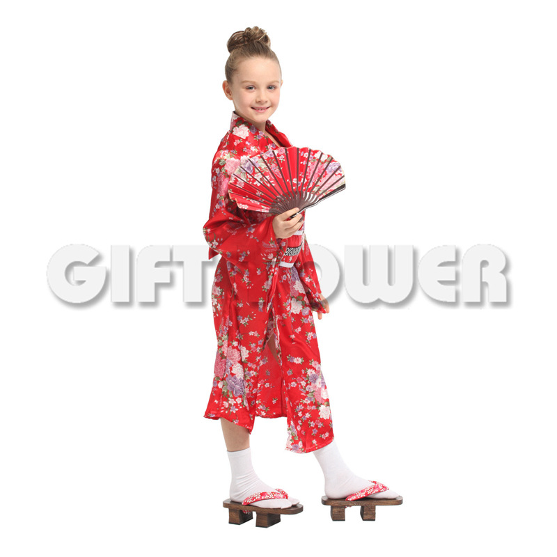 Hwan-woo's stage performance costume, Japanese traditional costume G-0350, elegant little girl kimono, role-playing costume kimono detail image 4