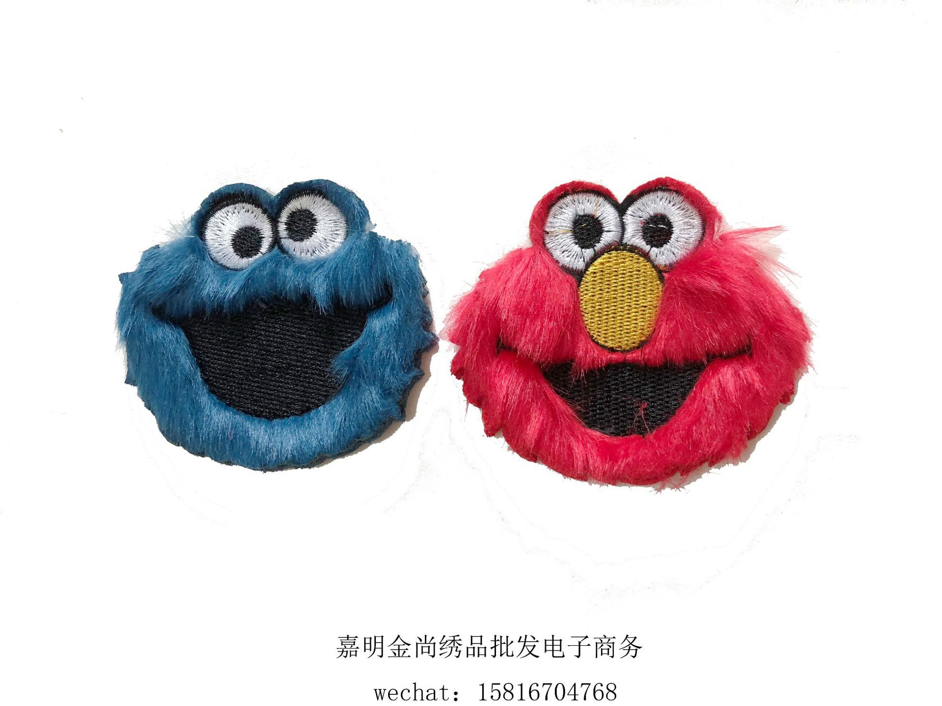 廠家直銷 芝麻街布貼動物卡通服裝輔料現貨