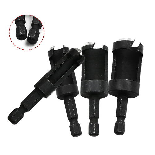 Carbon steel cork cutter, cork drill, woodworking drill bit, cylindrical claw type round wood tenon drill bit, various sets wholesale