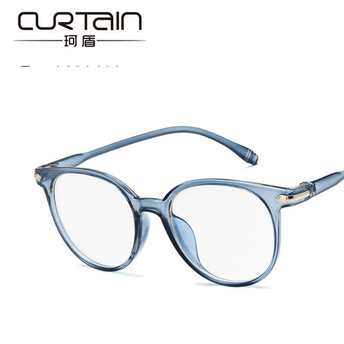 New 2017 Retro Fashion Flat-Sided Glasses 15959 Transparent Color Frame Student Versatile Literary Eyeglass Frame