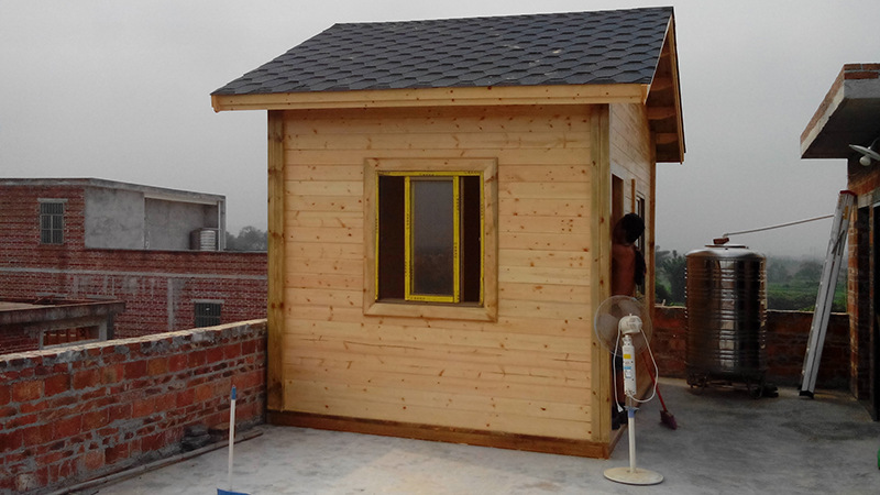 广东木屋厂家定制防腐木屋，移动小木屋，池塘工业园看护小木屋