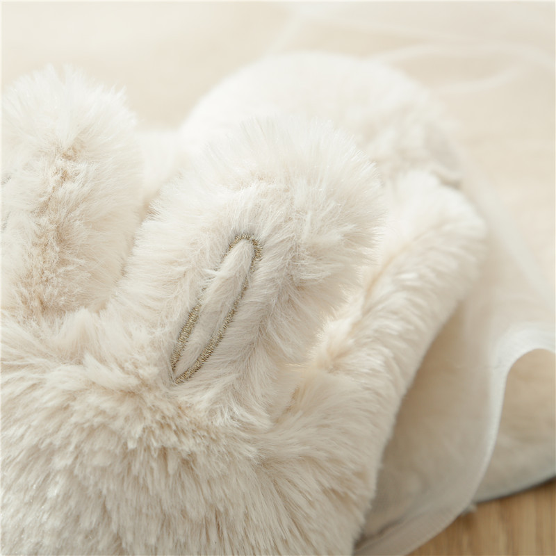 Men's Women's Fleece Velvet Open-Toe Slip-On Winter Summer Bedroom Warm Machine Washable Non-Slip Slippers_voghion.com