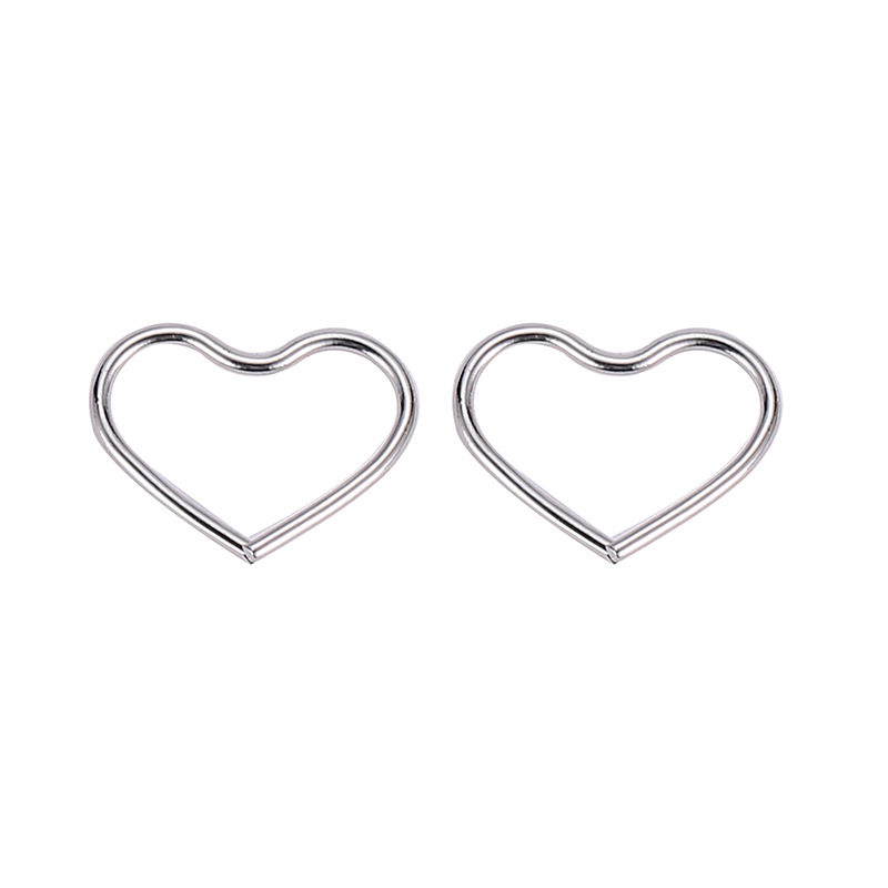 Creative Heart Line Simple Metal Ear Clips display picture 6