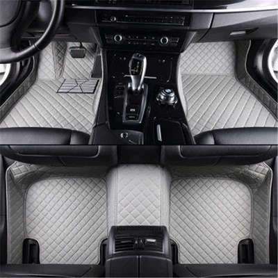 Carpet New 2016 wire Modelə uyğun ayaqaltı - grey-single-layer-leather-foot-mat
